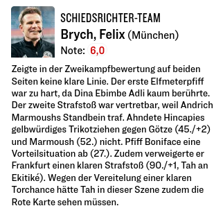 spenglerandreas's tweet photo. Bewertung des @kicker #B04SGE #SGE #Brych https://t.co/Z8Qc0XKiPt