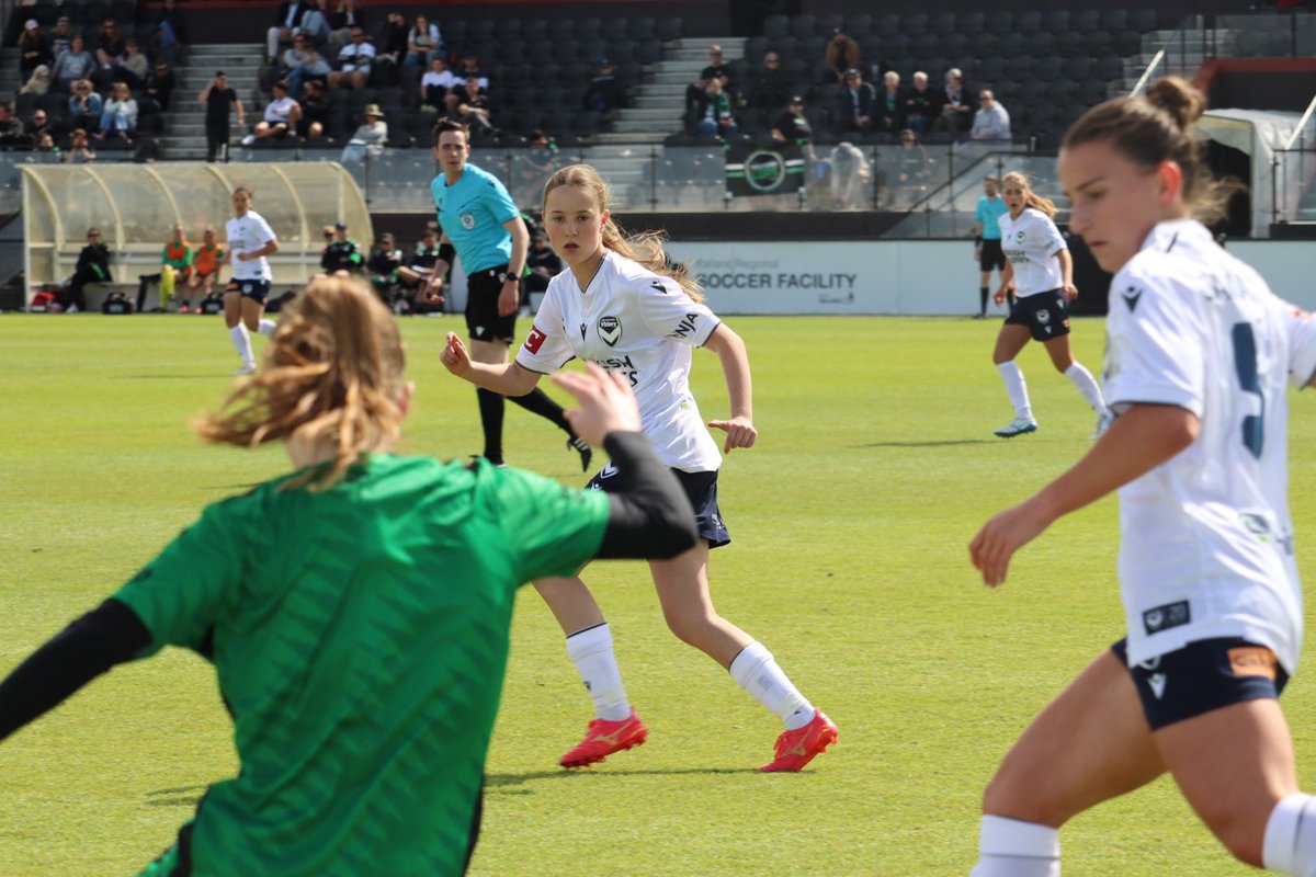 Great win against WUFC in Ballarat yesterday. Very grateful/excited to be given her first minutes in the Seniors 💙🤍
<a href="/gomvfc/">Melbourne Victory</a>