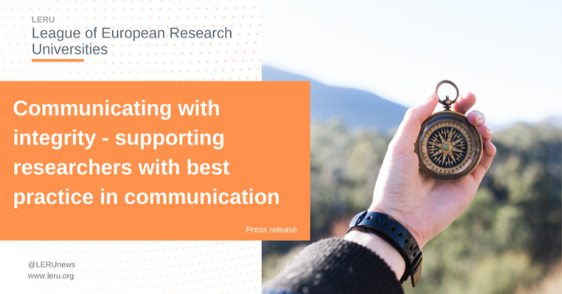LERUnews's tweet photo. 🗣️ Talking to the public? #ResearchIntegrity still applies

LERU's new paper underlines the need to communicate with integrity and suggests support that universities can give academics.

Read the paper and the interview with the main author Dr Rhys Morgan @Cambridge_Uni. 👇