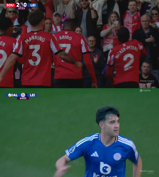 foet247europa's tweet image. Leicester City staged a stunning comeback from two goals down as Jordan Ayew&apos;s stoppage-time winner gave them a 3-2 victory against Southampton. #SOULEI