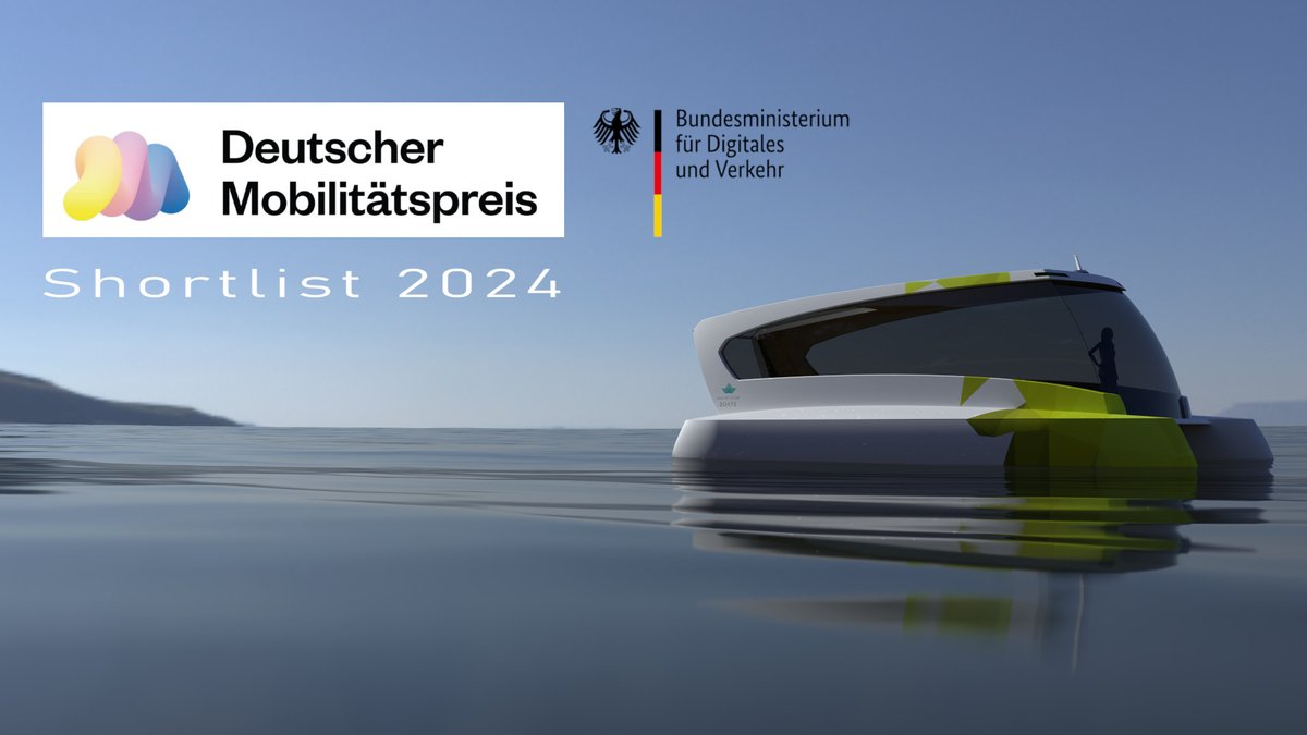 We are nominated for the prestigious German Mobility Award 2024 – now we need you! You can vote for the best nomination from Sunday 20th 12:30 pm til Monday 21st 12 am CET and we need your vote to win! 
Vote for Unleash Future Boats GmbH here:  mobilitaetspreis.de

#DMP2024