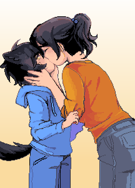 Sl0wPace's tweet photo. ∻トレス
ケモ耳おねショタ 

#pixelart #ドット絵 https://t.co/hhHijMIGJI