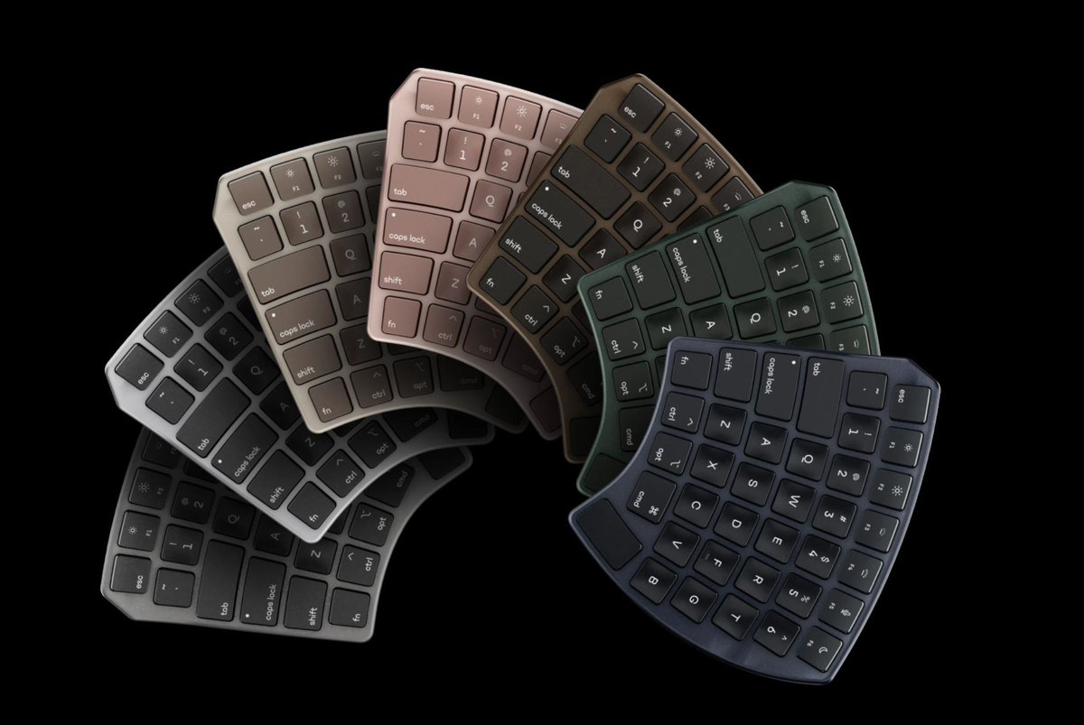 元Appleのデザイン担当役員のデザイナーが発表した分割キーボード