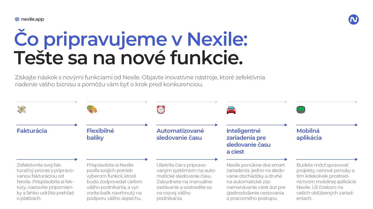 nexileapp's tweet photo. 🔍 Nexile sa neustále zlepšuje! Pripravujeme nové funkcie ako automatické sledovanie času a smart zariadenia, ktoré vám zjednodušia prácu. Našim cieľom je spraviť z Nexile najlepší nástroj pre podnikanie.

🌐 Vyskúšajte ZADARMO na https://t.co/jvMd4QCa76

#NexileApp #crm #erp https://t.co/lNaOgX1An2