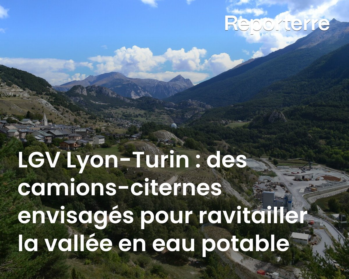 Le constructeur du tunnel de la LGV Lyon-Turin a publié un appel d'offres pour organiser l'acheminement d'eau, si besoin, en Haute-Maurienne.

Une preuve du risque de « siphonnage » des eaux souterraines, selon les opposants.

Lire l'article ➡️ l.reporterre.net/qm8