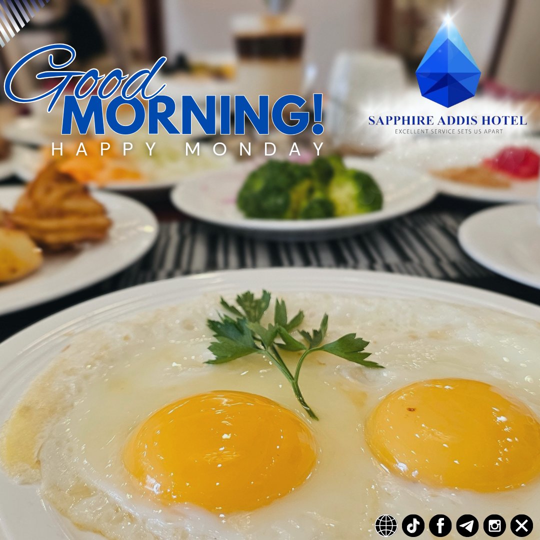 sapphire_addis's tweet image. "Start your day with a delicious breakfast @SapphireAddisHotel and feel the joy of a beautiful morning."
#Sweetmonday #riseandshine #sapphire #addis #hotel #breakfast #MorningMagic #riseandshine
#goodvibesonly #morningmotivation  
#WeCare 
#excellentservicesetsusapart