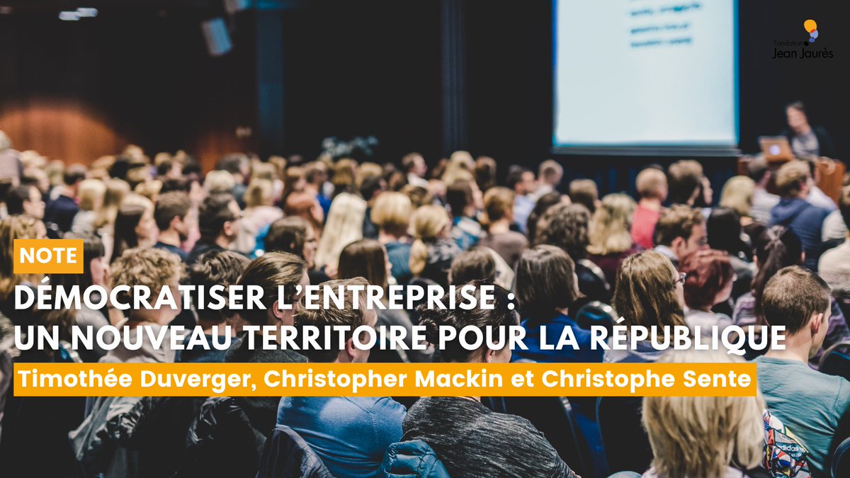 Fondation Jean-Jaurès (@j_jaures) on Twitter photo 📝 Pour <a href="/tduverger/">Timothée Duverger</a>, Christopher Mackin & <a href="/ChristopheSente/">christophe sente</a>, c’est en dotant les citoyens de droits au sein des entreprises, à travers des mécanismes de participation et de gestion du capital, que nous pourrons refaire société.
jean-jaures.org/publication/de… 📝 Pour <a href="/tduverger/">Timothée Duverger</a>, Christopher Mackin & <a href="/ChristopheSente/">christophe sente</a>, c’est en dotant les citoyens de droits au sein des entreprises, à travers des mécanismes de participation et de gestion du capital, que nous pourrons refaire société.
jean-jaures.org/publication/de…