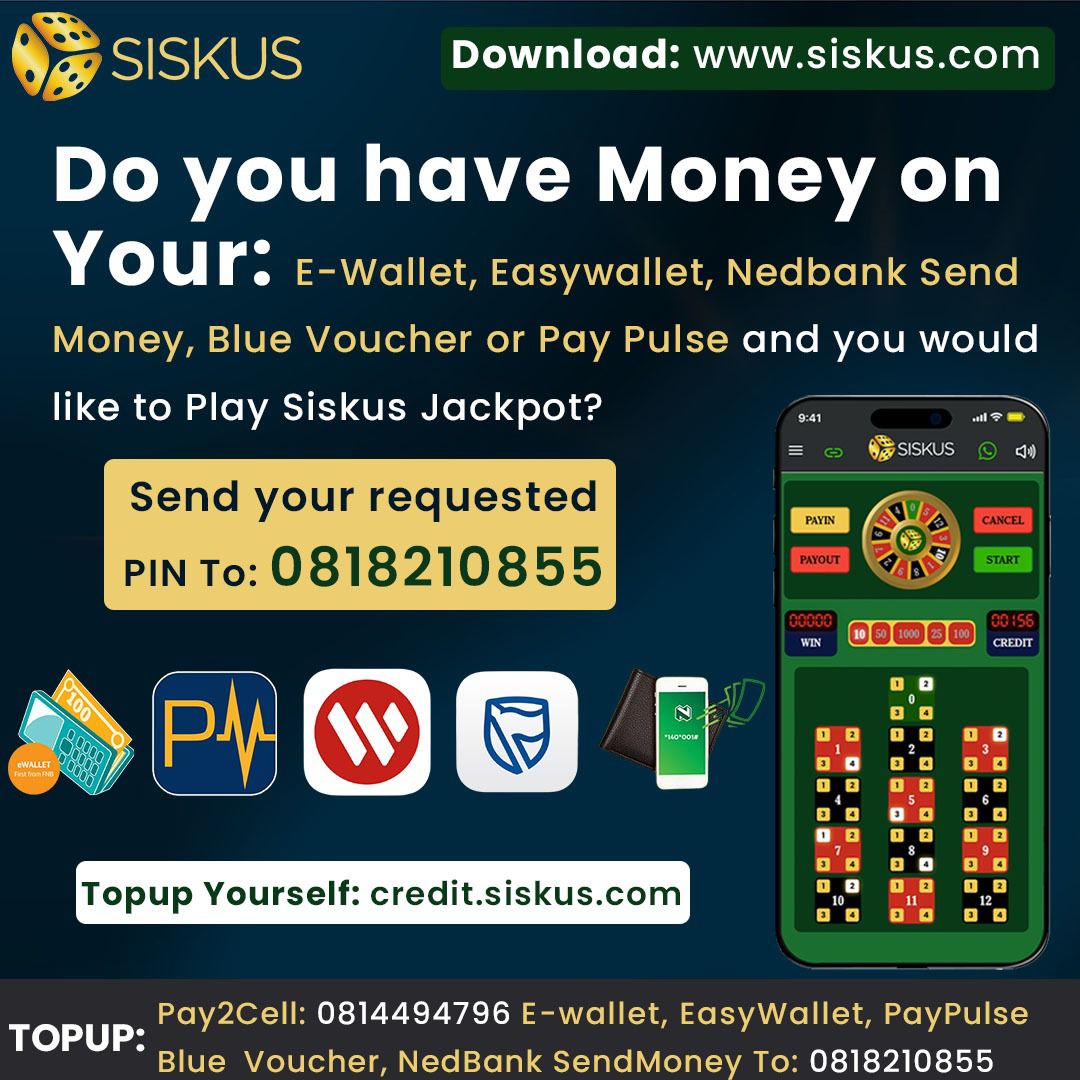 siskusjackpot's tweet photo. Do you have money on your Wallets &amp; you would like to play? 

Send your pin request

Download: https://t.co/wirYI2pUX7
Contact: 0818210855

#wallet #request #play #acc #bet #pin #playstation #free #bingo #eawallet #casino #send #voucher #credit #account #free #play #game #gaming https://t.co/dYVaWRGT9f