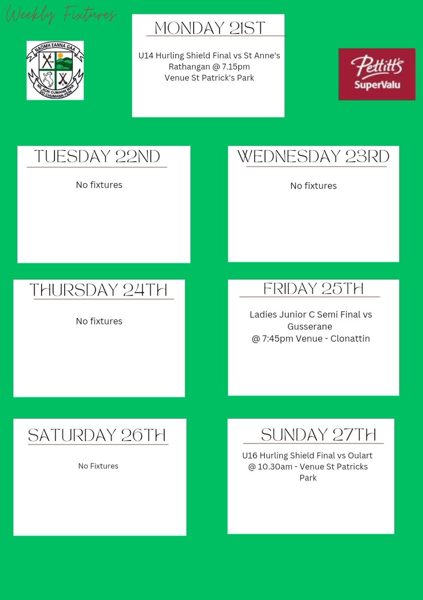 Official Naomh Éanna tweet media