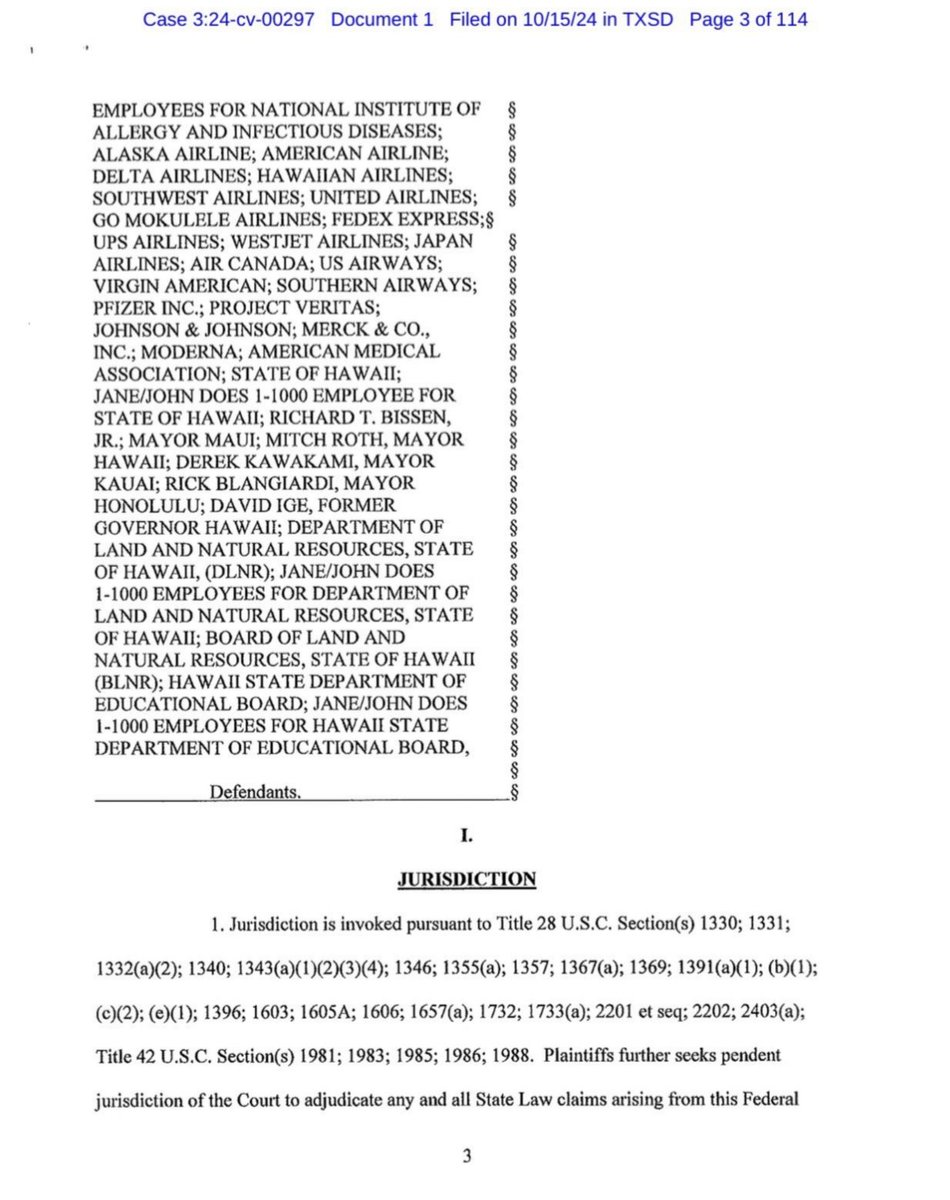 AnandPanna1's tweet photo. ๐จ 15 Oct 24 : Federal class-action LAWSUIT filed against Joseph Biden - Kamala Harris - Pfizer - Moderna
โ ๏ธThe lawsuit demands an end to :
โ ๏ธ Covid-19 โ๏ธaccัnes
โ ๏ธ Chemtrails
โ ๏ธ 5G tech
#LuciferShot #BioWeaponShot #ChipShot https://t.co/UWZQpyUiG3