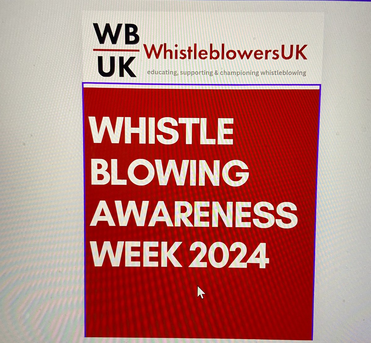 WB_UK's tweet image. #WhistleblowingAwarenessWeek a chance for MPs to hear from their constituents and learn how to assist them.