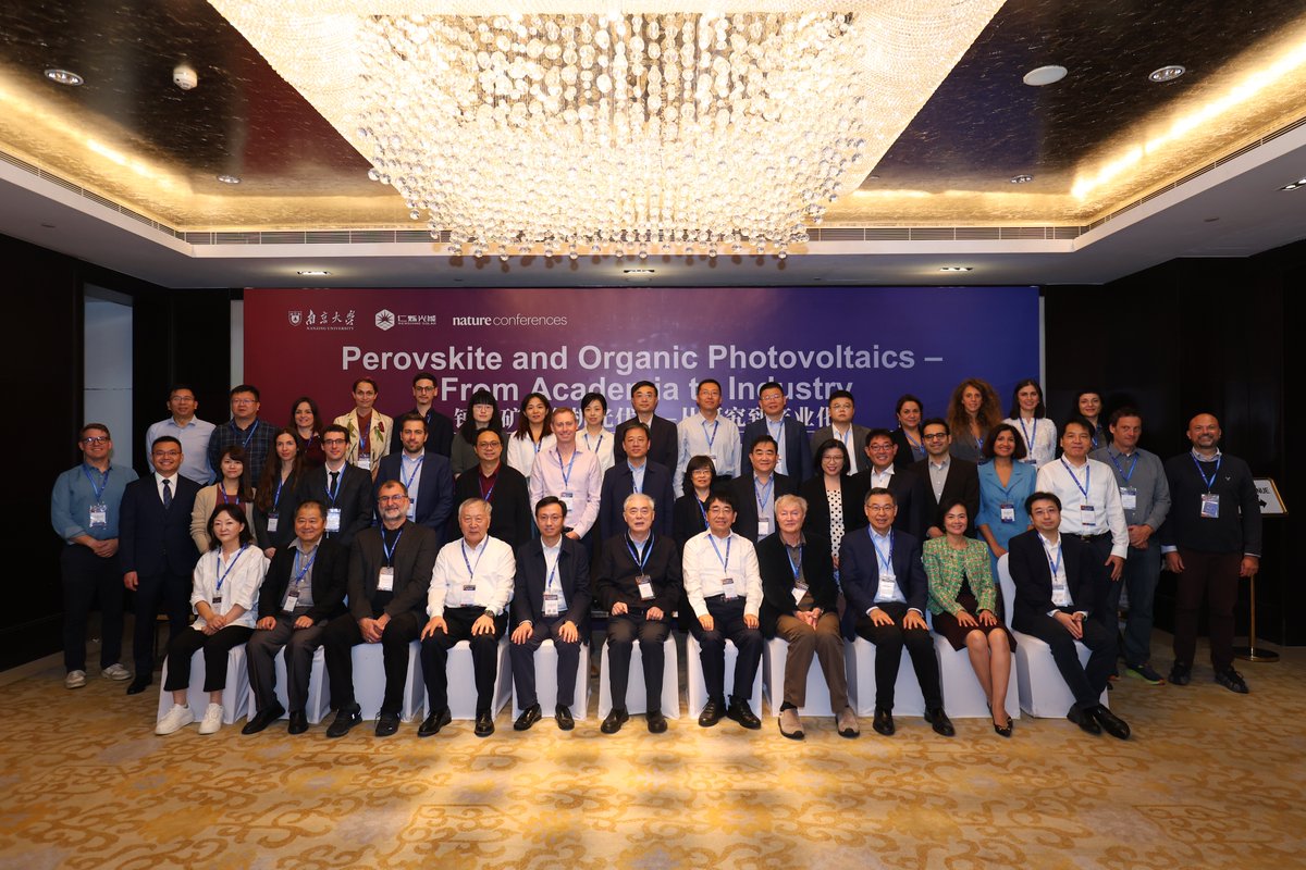GiuliaGrancini's tweet image. 🥇 Nature Conference Perovskite and Organic Photovoltaics – From Academia to Industry in Nanjing. Honored to be part of this wonderful stage with many international friends and colleagues trying to change the world of solar! @NatureConf @NatureEnergyJnl @Nature @NatureComms