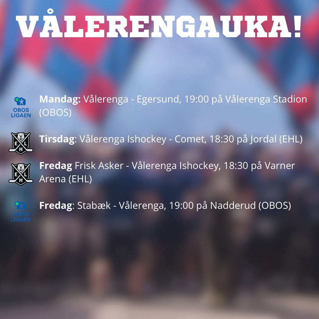 Ny uke, nye kamper skal vinnes!