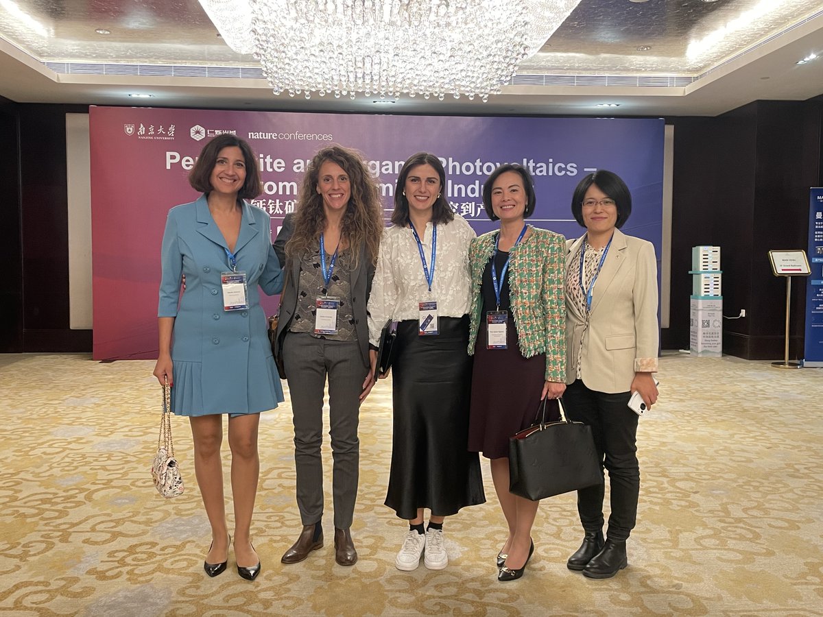Giulia Grancini (@giuliagrancini) on Twitter photo 🥇 Nature Conference Perovskite and Organic Photovoltaics – From Academia to Industry in Nanjing. Honored to be part of this wonderful stage with many international friends and colleagues trying to change the world of solar! <a href="/NatureConf/">Nature Conferences</a> <a href="/NatureEnergyJnl/">Nature Energy</a> <a href="/Nature/">nature</a> <a href="/NatureComms/">Nature Communications</a> 🥇 Nature Conference Perovskite and Organic Photovoltaics – From Academia to Industry in Nanjing. Honored to be part of this wonderful stage with many international friends and colleagues trying to change the world of solar! <a href="/NatureConf/">Nature Conferences</a> <a href="/NatureEnergyJnl/">Nature Energy</a> <a href="/Nature/">nature</a> <a href="/NatureComms/">Nature Communications</a>