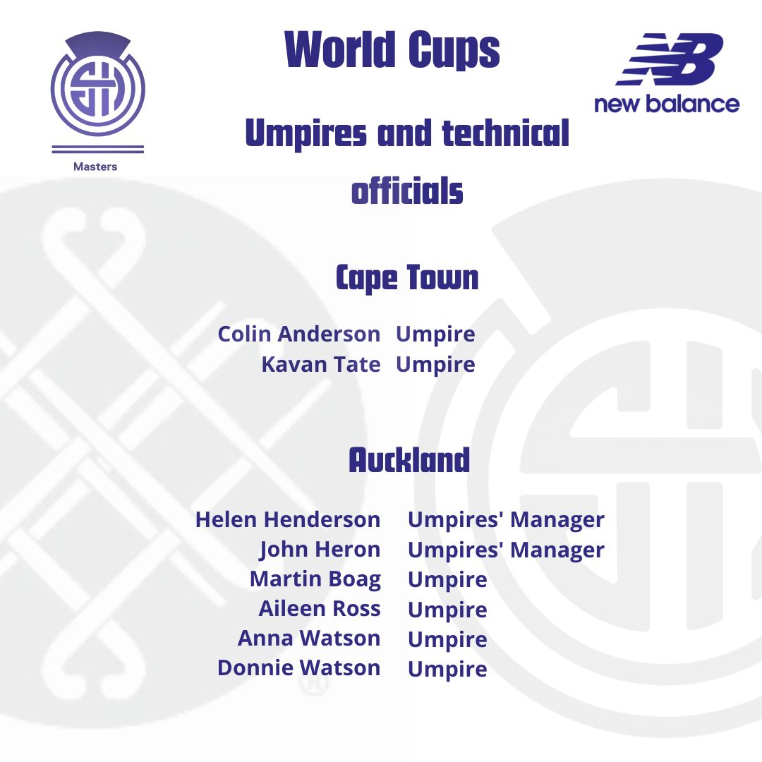 📢Squad announcement📢

Drum roll for our first-ever umpires and technical officials squad announcement!

Thanks to Colin and Kevan who have been flying the flag for Scotland in Cape Town. And all the best to the wee team heading for Auckland soon.

We can't do it without you!