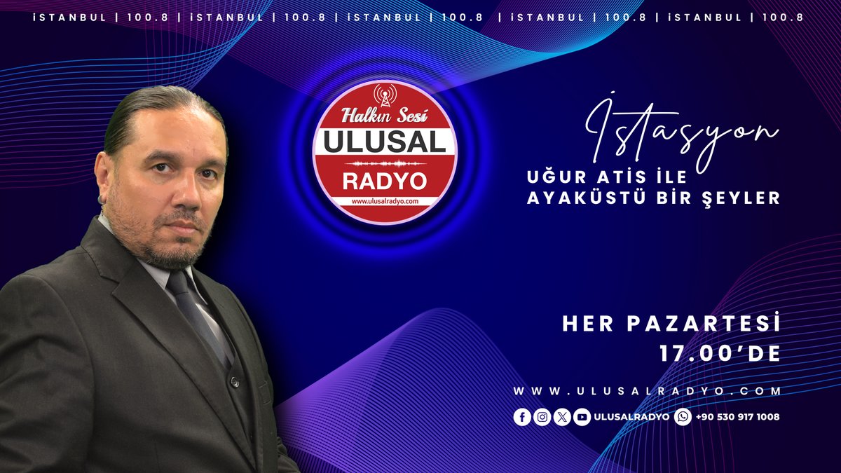 uguratis's tweet image. Başkaldıran notaların isyan noktası, '#AyaküstüBirŞeyler' serisinde, #yerli ve #yabancı #blues #jazz #latin ve #rock müziğin en sevilen sesleri, #UğurATİS'le #AyaküstüBirŞeyler / #İstasyon'da sizlerle.

#AyakÜstüBirŞeylerİstasyon #Pazartesi Saat: 17.00'de