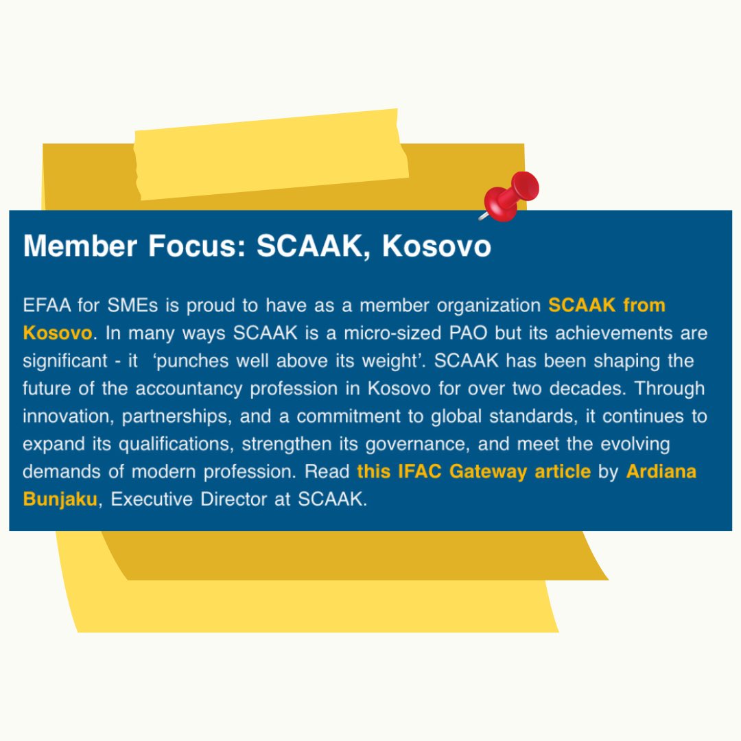 Stay informed with the latest insights from <a href="/EFAAforSMEs/">EFAA</a> the newest edition of ‘Latest from Brussels.’ 

Highlight of this edition: Member Focus: SCAAK, Kosovo

🔗:t.ly/cvfbi