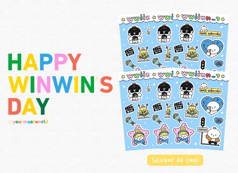 HAPPY WINWIN’S DAY 🐣🐾

〰️ • giveaway sticker • 〰️

🐾 sticker a6 1 ea/per

🕰️ time : 1:27 pm
🚩 location : Chacha cafe 

#WINWIN  #읜읜 #NCT #WAYV
#1028TogetherwithWINWIN 
#HAPPYWINWINDAY