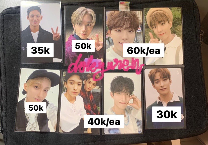 [Help rt]

wts want to sell pc photocard seventeen svt

Price in pict
✅ Shopee (bisa keep event)
✅ Negotiable
📍Dom Malang

t. mingyu joshua dino dk dokyeom seoksoo torec tower records 17 right here luckydraw ld soundwave sw beret an ode hmv the name future gose going seventeen