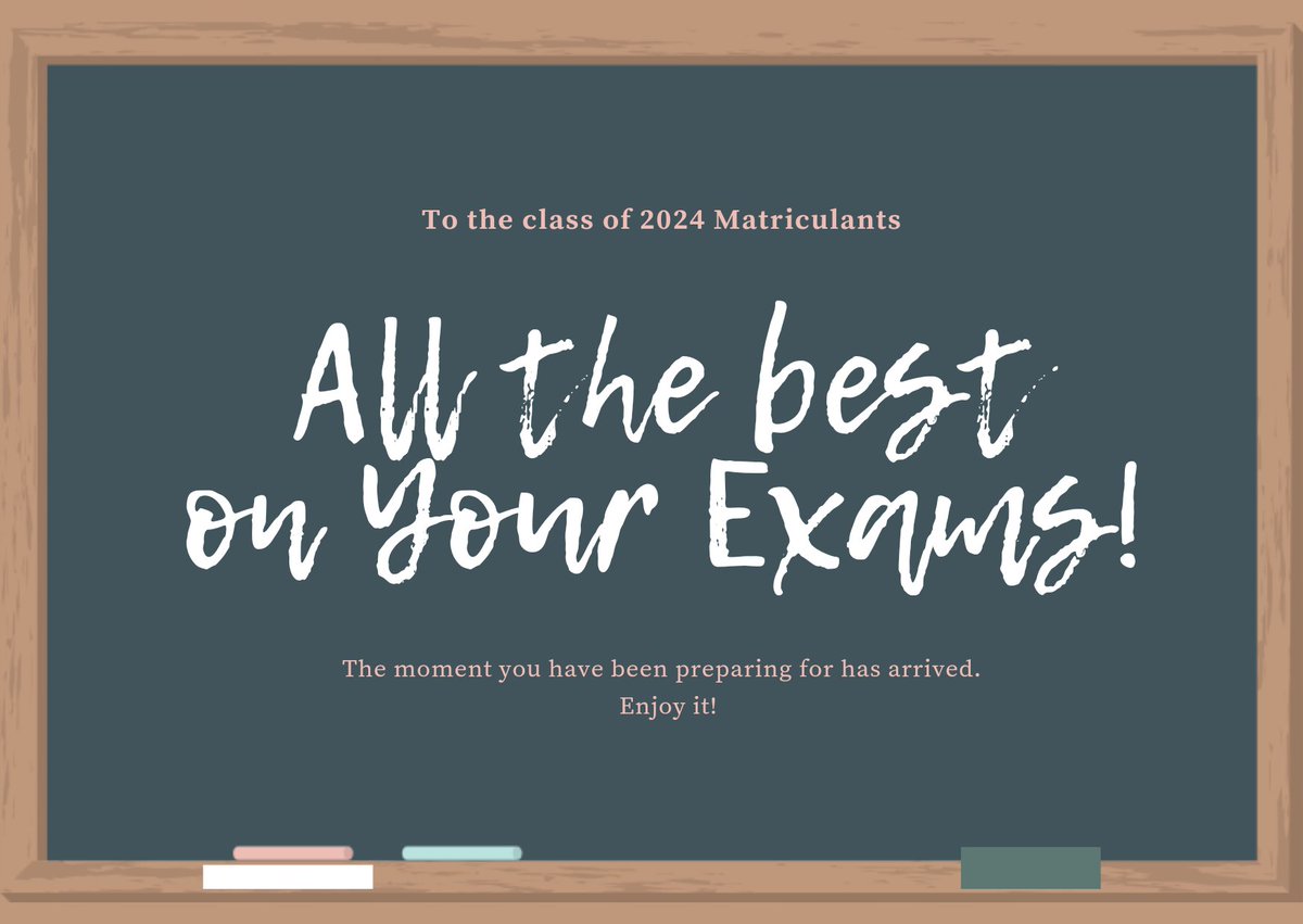 To the class of 2024 Matriculants, you have been preparing for this moment, enjoy it. 🎉