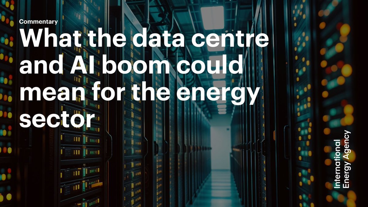 #DataCentres account for 1% of global #electricity demand. How much will that grow with #AI? What uncertainties lie ahead?

Ahead of <a href="/IEA/">International Energy Agency</a>'s Global Conference on Energy for AI &amp; AI for Energy (4-5 Dec), <a href="/ThomasASpencer/">Thomas Spencer</a> &amp; <a href="/siddharth3/">Siddharth Singh</a> explore these questions: iea.li/3zTOIZj