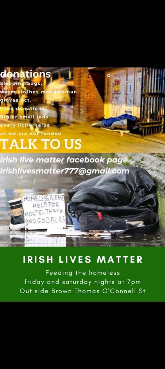 DylanEmwanta's tweet image. Every Friday &amp;amp; Saturday The People Of Limerick Will Be Helping The Homeless At 7 O Clock In The Evening.  Please Feel Free To Donate Clothes, Food &amp;amp; Other Accessories. #homelessness #helpingthehomeless #Limerick #limerickcity
