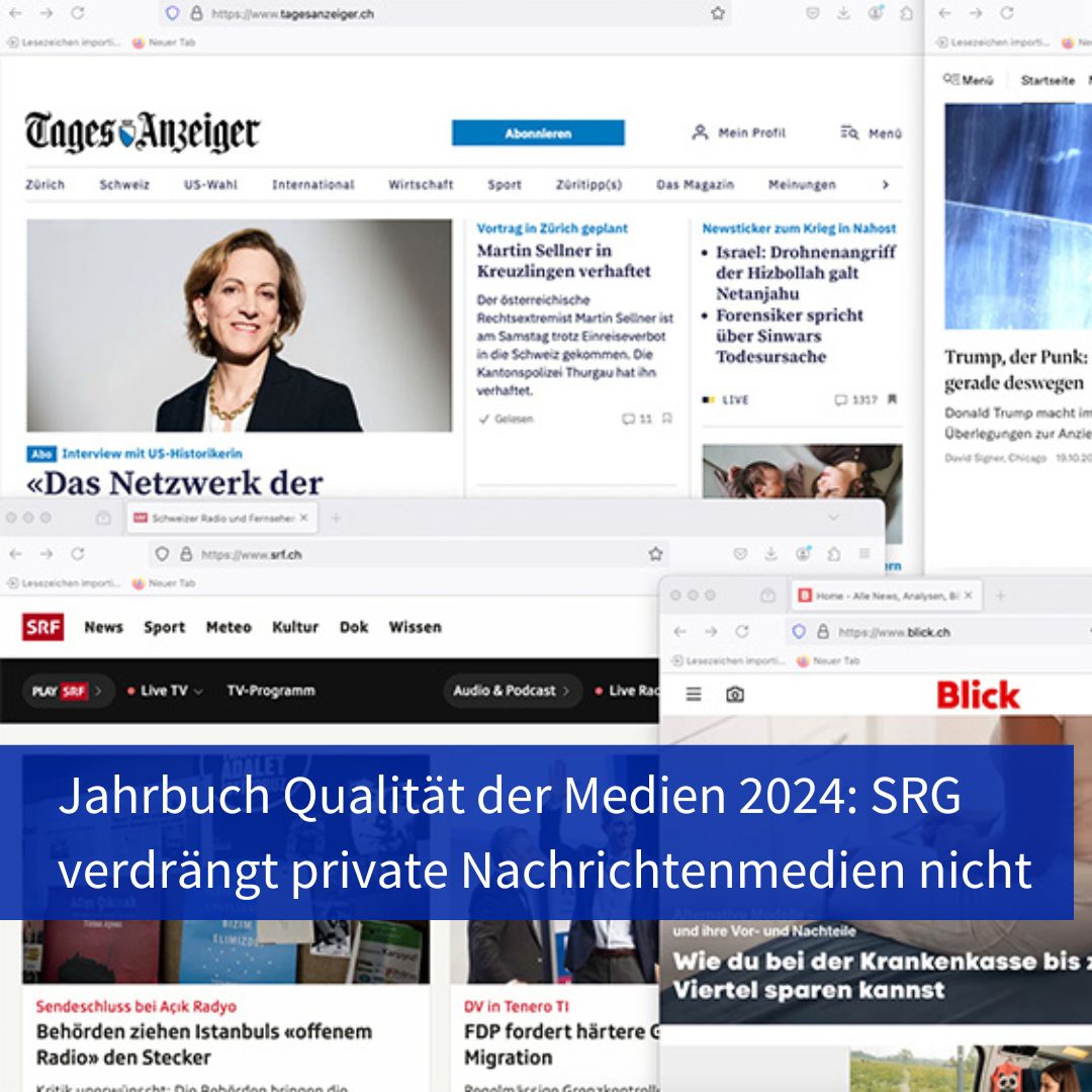 Wer SRG-Newsangebote nutzt, konsumiert häufiger Pendler-, Boulevard- und Abonnementmedien als Personen, die keine SRG-Angebote nutzen. Dies zeigt das Jahrbuch Qualität der Medien 2024 des <a href="/foegUZH/">fög / UZH</a>: news.uzh.ch/de/articles/me…