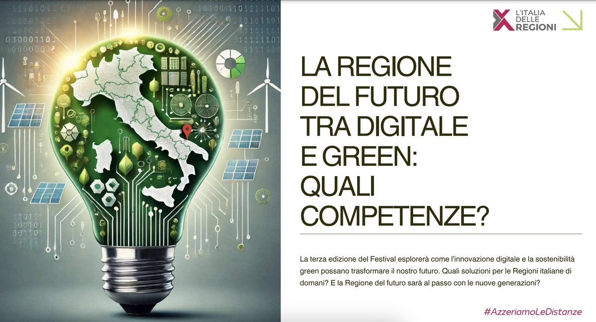AGESCI (@agesci) on Twitter photo In questi giorni alcuni giovani capi rappresentano l’AGESCI a #Bari per il 3° #FestivalDelleRegioni sul tema “la Regione del futuro tra digitale e green: quali competenze?” con un focus sul rapporto tra #giovani e #IA nel nostro Paese. <a href="/regioni_it/">Conferenza delle Regioni</a>
Info su regioni.it/materie/italia… In questi giorni alcuni giovani capi rappresentano l’AGESCI a #Bari per il 3° #FestivalDelleRegioni sul tema “la Regione del futuro tra digitale e green: quali competenze?” con un focus sul rapporto tra #giovani e #IA nel nostro Paese. <a href="/regioni_it/">Conferenza delle Regioni</a>
Info su regioni.it/materie/italia…