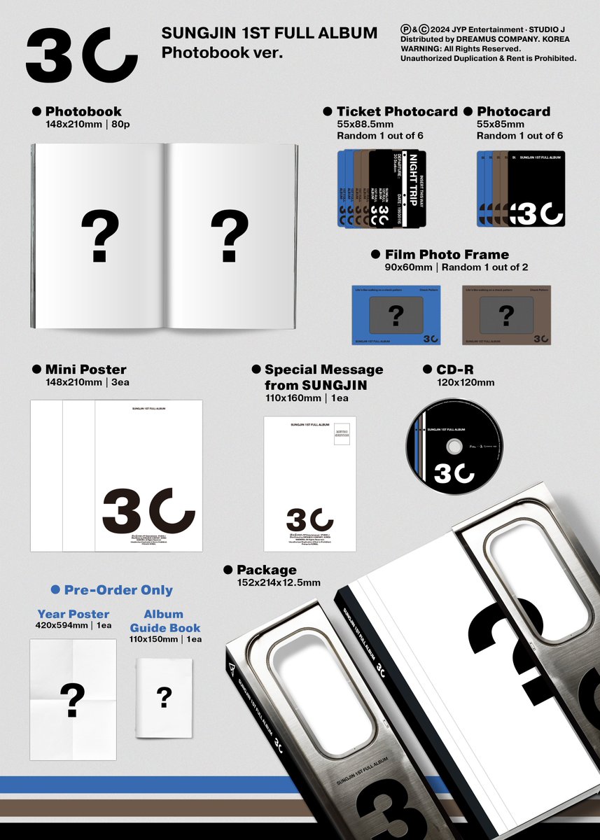 day6official's tweet photo. 성진(SUNGJIN) 1st Full Album
＜30＞
Album Preview & Pre-order
Photobook ver.

2024.11.05 TUE 6PM (KST) Release

💿 JYP SHOP
https://t.co/o4PSiM30G9

💿 YES24
https://t.co/EwmbsjnBjn

💿 사운드웨이브 
https://t.co/IVzNEtVgED

💿 애플뮤직
https://t.co/QgRfXJxTub

💿 뮤직플랜트
https://t.co/zELlbENZZa

💿 뮤직코리아
https://t.co/iGDHmJg0NS

💿 블루드림미디어
https://t.co/AUbcONvynL

💿 알라딘
https://t.co/LRXKQLFAgK

💿 위드뮤
https://t.co/8benwZ5ARL

#DAY6 #데이식스
#성진 #SUNGJIN
#성진_30
