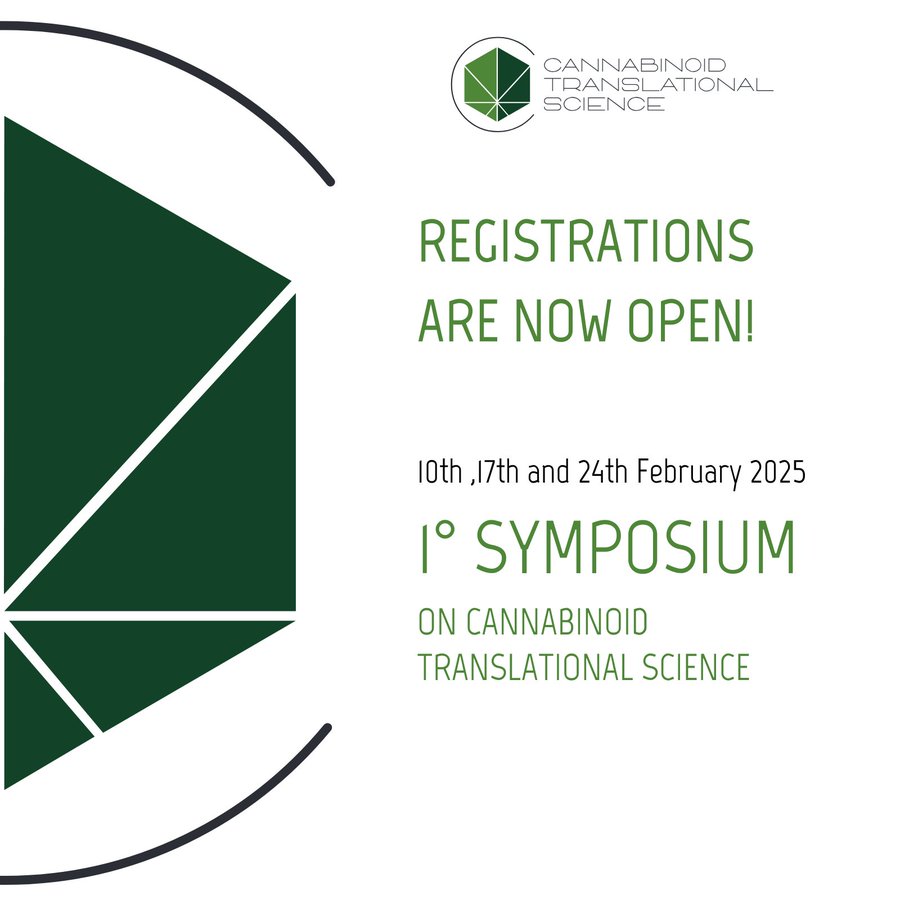CNR ICB - Istituto di Chimica Biomolecolare (@cnricb) on Twitter photo #Registrations for the First Cannabinoid Translational Science Symposium are now officially open!
#cannabinoidtranslationalscience
<a href="/ctscannabinoids/">Cannabinoid Translational Science 1st Symposium</a>
x.com/ctscannabinoid… #Registrations for the First Cannabinoid Translational Science Symposium are now officially open!
#cannabinoidtranslationalscience
<a href="/ctscannabinoids/">Cannabinoid Translational Science 1st Symposium</a>
x.com/ctscannabinoid…
