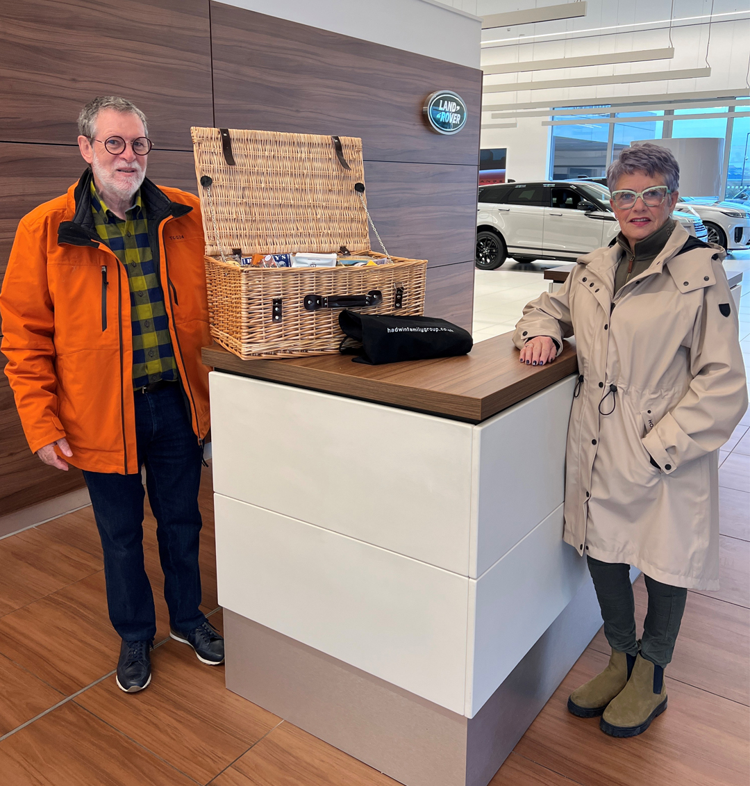Welcoming Mr. and Mrs. Ainscough our Win a Hamper competition winners from the Westmorland County Show into our showroom to collect their prize.

#Winners #Competition #westmorlandcountyshow