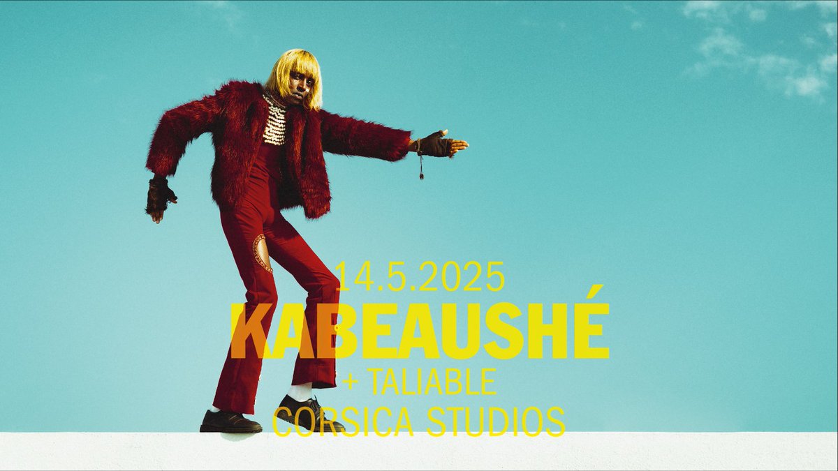 Date change 🚨
<a href="/KABEAUSHE/">KABEAUSHÉ</a> will now play <a href="/Corsica_Studios/">Corsica Studios</a> with <a href="/taliable/">TaliaBle</a> in May!
All tickets remain valid
🎫 Tickets: ticketweb.uk/event/kabeaush…