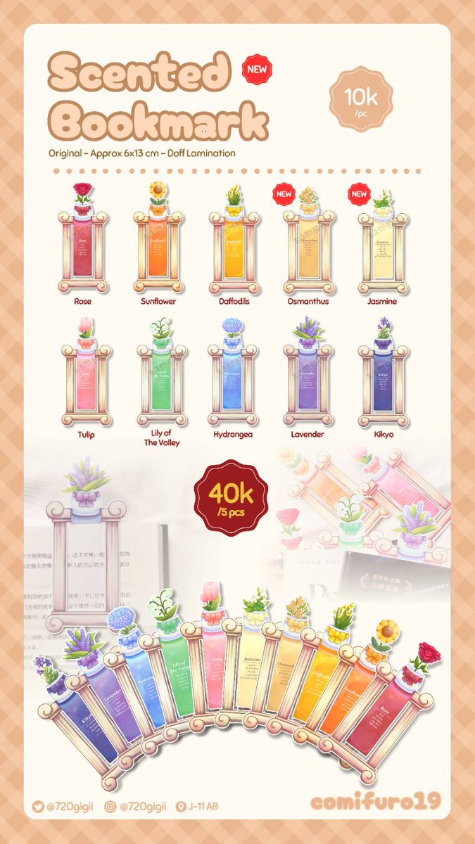 🔁&amp;❤ are very appreciated!
#CF19 Bolu Gosong OPEN PO Batch 2

🗓️ 20- September 2024
 Pick-up &amp; mail order available

🔗 Gform link: forms.gle/dwcqFfT2mrB6PX…

#comifuro19catalogue #comifuro19 

━ Original: Scented Bookmark