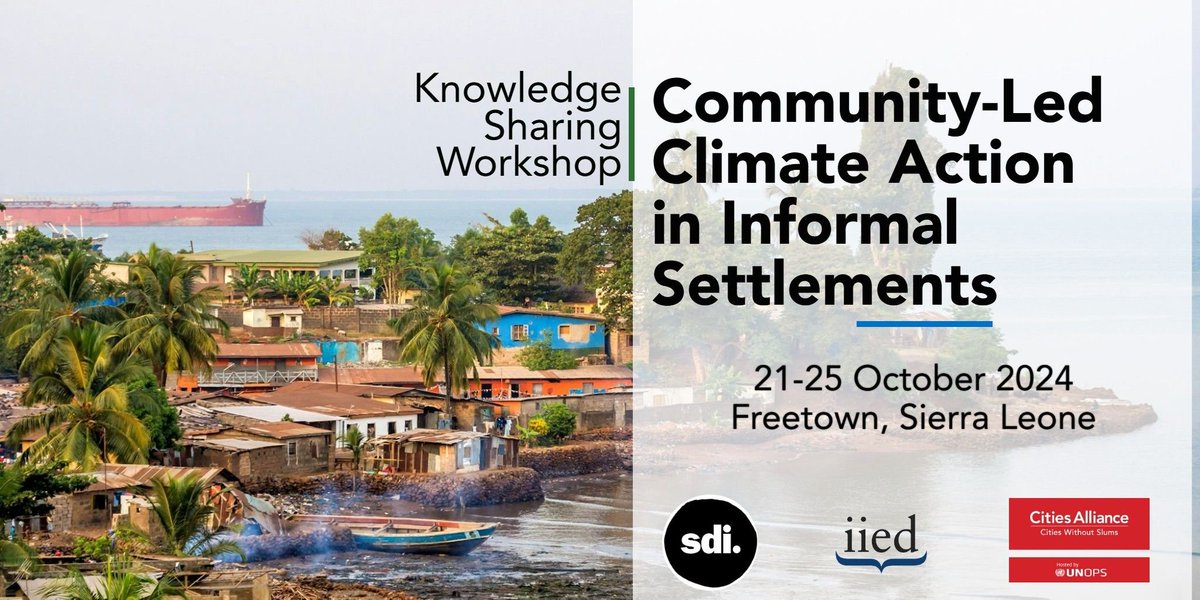 Cities Alliance (@citiesalliance) on Twitter photo 🚨 Happening now! <a href="/CitiesAlliance/">Cities Alliance</a> , <a href="/sdi_net/">Slum Dwellers International</a> , and <a href="/IIED/">IIED</a> kick off a 5-day workshop in #Freetown, focusing on community-led #ClimateAction & #SustainableConstruction in informal settlements. Honored to have Mayor <a href="/yakisawyerr/">Yvonne Aki-Sawyerr OBE</a> opening the event! 🌍 citiesalliance.org/newsroom/event…
#SDG11 🚨 Happening now! <a href="/CitiesAlliance/">Cities Alliance</a> , <a href="/sdi_net/">Slum Dwellers International</a> , and <a href="/IIED/">IIED</a> kick off a 5-day workshop in #Freetown, focusing on community-led #ClimateAction & #SustainableConstruction in informal settlements. Honored to have Mayor <a href="/yakisawyerr/">Yvonne Aki-Sawyerr OBE</a> opening the event! 🌍 citiesalliance.org/newsroom/event…
#SDG11