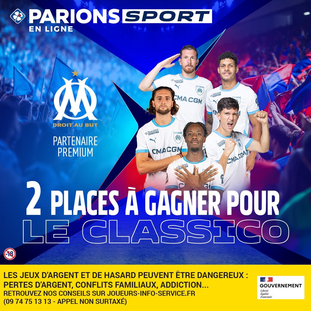FCMarseille's tweet image. 🔥🔥 On vous offre 2 places pour #OMPSG avec @ParionsSport 🤩
Pr participer :
- RT en mentionnant un ami 
- Abonne toi à notre chaîne YouTube 👇 youtube.com/@footballclubd… 

🎁Et en cadeau bonus on vous offre 15 euros de Freebets avec le code promo FCM 15 🎇🎇🎇
👉