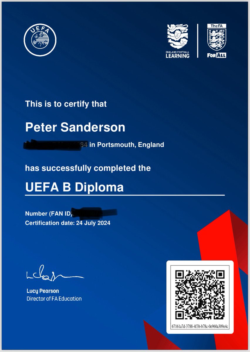 #proud - thanks to everyone at <a href="/afcb_academy/">AFC Bournemouth Academy</a> for hosting the event and to the Tutors <a href="/g_mills84/">Graham Mills</a> and Geoff Noonan - really pushed me to become a better coach. Now to put it into practice.