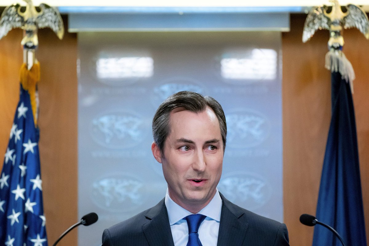 Megatron_ron's tweet photo. BREAKING:

🇺🇸🇬🇪 US State Department spokesman, Matthew Miller threatened the government of Georgia to submit to the United States or face consequences:

"The United States has warned Georgia of 'further consequences' if the republic's government does not change course."

This is the first such direct threat against a country whose people rejected the EU and NATO in elections.