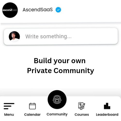 AscendSaaS's tweet photo. Who’s ready to build your Own Branded Community?

🌐 Imagine having a space to grow your private network, offer courses, engage directly, and even book 1:1 sessions—all within your own branded social app!

ASK a Trail 👇 https://t.co/qyBoiPKgfz