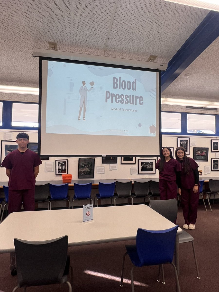 MsMehat91's tweet photo. Vital signs presentations with Intro to Health and EMR! Med Tech students presented on the vital signs and did some hands on practice. #studentsteachingstudents @atwaterfalcons @merceduhsd https://t.co/o57yg99AJW