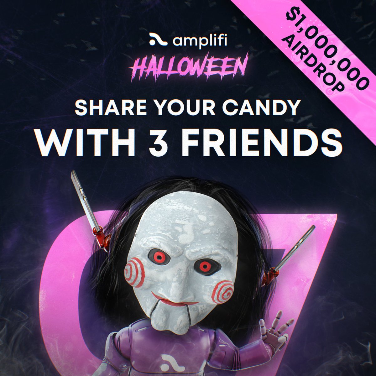 NeoxInfra's tweet photo. It's Day 7 of our $1,000,000 #Airdrop Halloween 🎃 Adventure - and today it's all about bringing your lucky friends on the ride with you! 

Join our Zealy Questboard, invite your friends and all add liquidity to earn big - no spooky surprises we promise ⬇️ ⬇️ https://t.co/2mXSpCDrKF