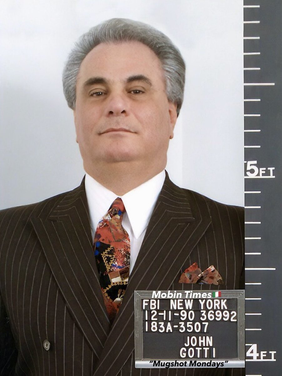 MobinTimes's tweet photo. In honor of the Dapper Don’s recent birthday, he’s this week’s featured mugshot! #MobinTimes #MugshotMondays #JohnGotti #DapperDon #Gotti #TeflonDon #Italian #History #Mob #Mafia #Gangster #Wiseguys #Mobster #Omerta #CosaNostra #NYC #Like #Share #Follow #Tag #Repost https://t.co/UF31ASpanr