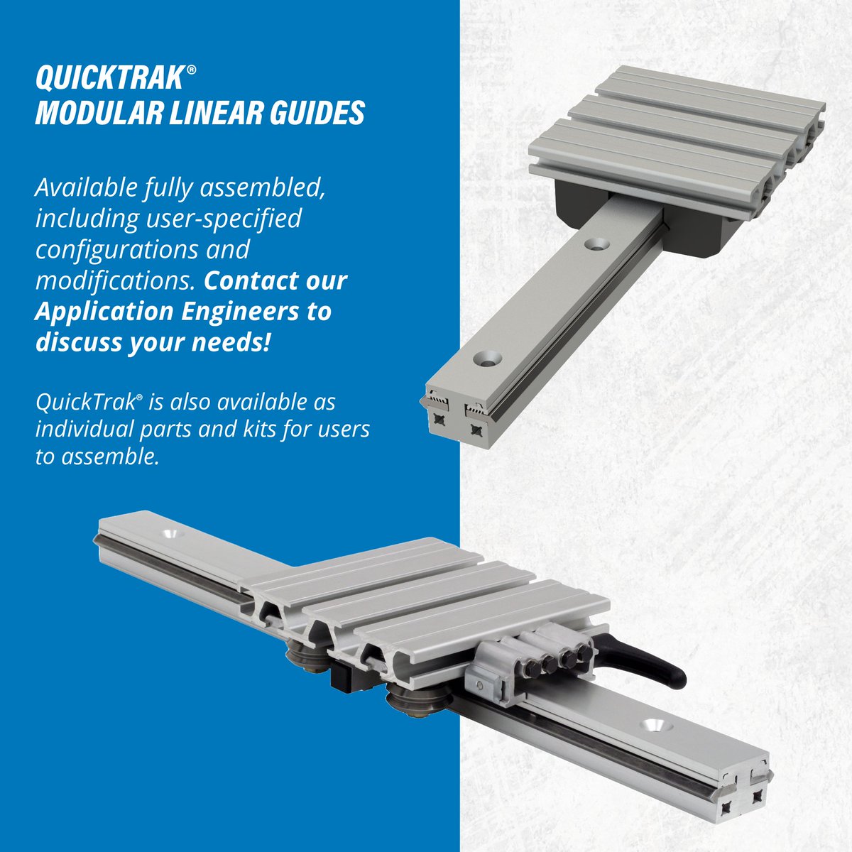 BWCnews's tweet image. Introducing QuickTrak®—a modular linear guide system designed with DualVee Motion Technology® for faster, easier machine assembly. Swipe to find out more!
🔗Click here to learn more: hubs.li/Q02RnJPF0
#ProductSpotlight #ModularDesign #MotionGuidance #Automation