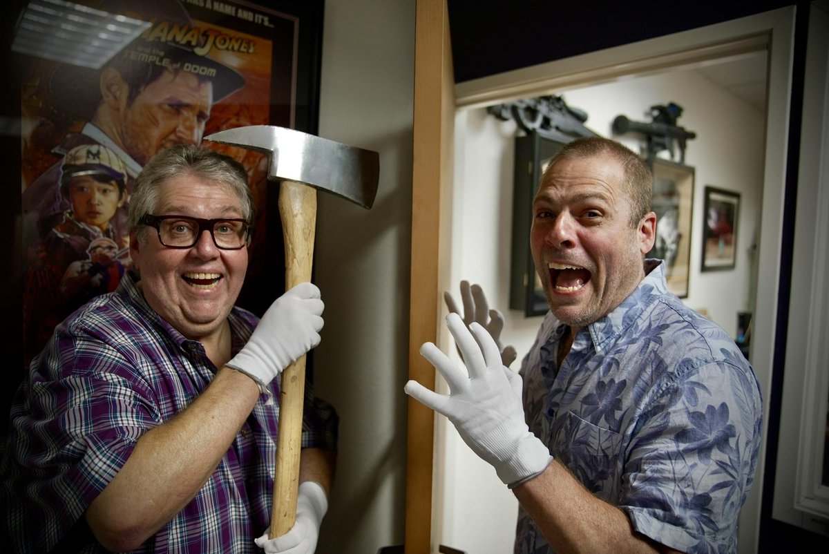 I had a great time this weekend joining TV showrunners David Mandel (VEEP, CURB YOUR ENTHUSIASM, SEINFELD) and Ryan Condal (COLONY, RAMPAGE, HOUSE OF THE DRAGON) on their excellent <a href="/propspodcast/">The Stuff Dreams Are Made Of</a> to talk physical media, #4K #UltraHD, and prop collecting! The episode should drop