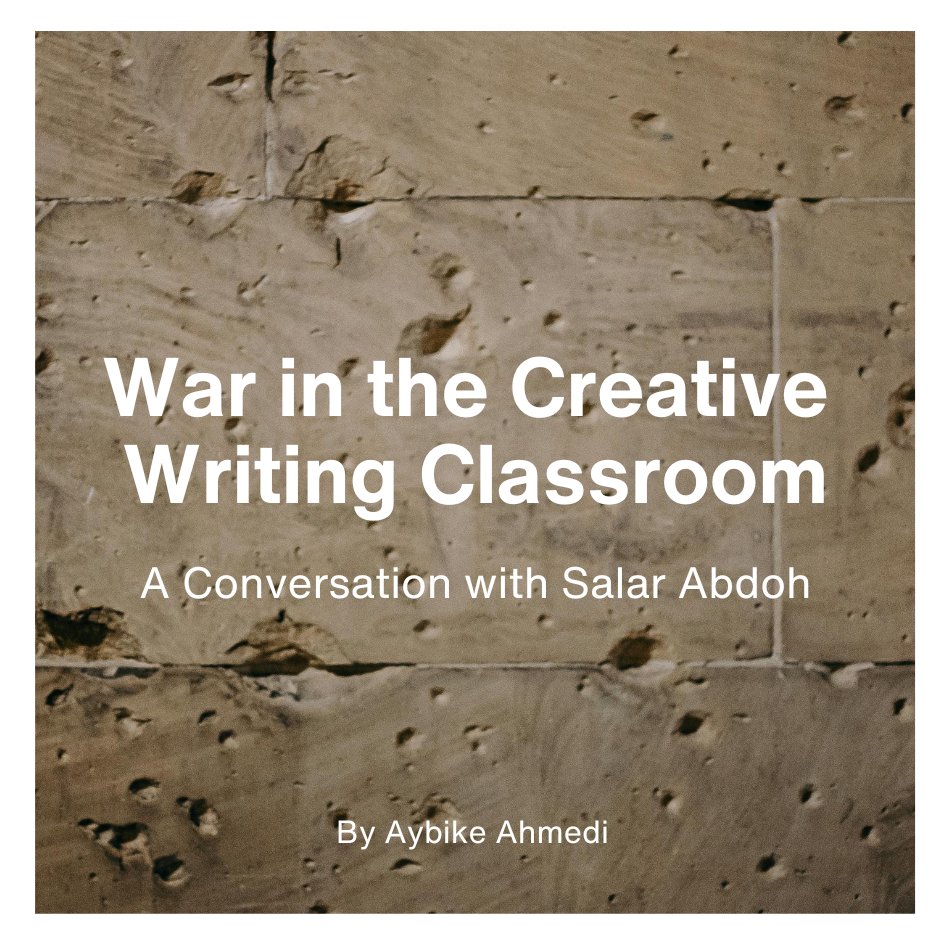 Teachers & Writers Collaborative (@twc_org) on Twitter photo In a conversation with SalarĀ Abdoh,Ā <a href="/m00nbike/">aybike</a> poses the question: "How can we address the worldās most violent and contentious issues in the classroom?" Read "War in the Creative Writing Classroom: A Conversation with Salar Abdoh" in the magazine: teachersandwritersmagazine.org/war-in-the-cre⦠In a conversation with SalarĀ Abdoh,Ā <a href="/m00nbike/">aybike</a> poses the question: "How can we address the worldās most violent and contentious issues in the classroom?" Read "War in the Creative Writing Classroom: A Conversation with Salar Abdoh" in the magazine: teachersandwritersmagazine.org/war-in-the-creā¦