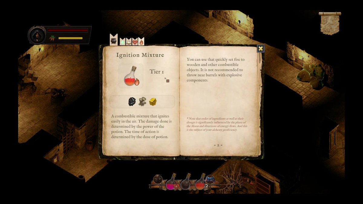🧙‍♀️Experienced witches don't need this. This book with hints is for beginning alchemists🎃
#RPG #indiegame