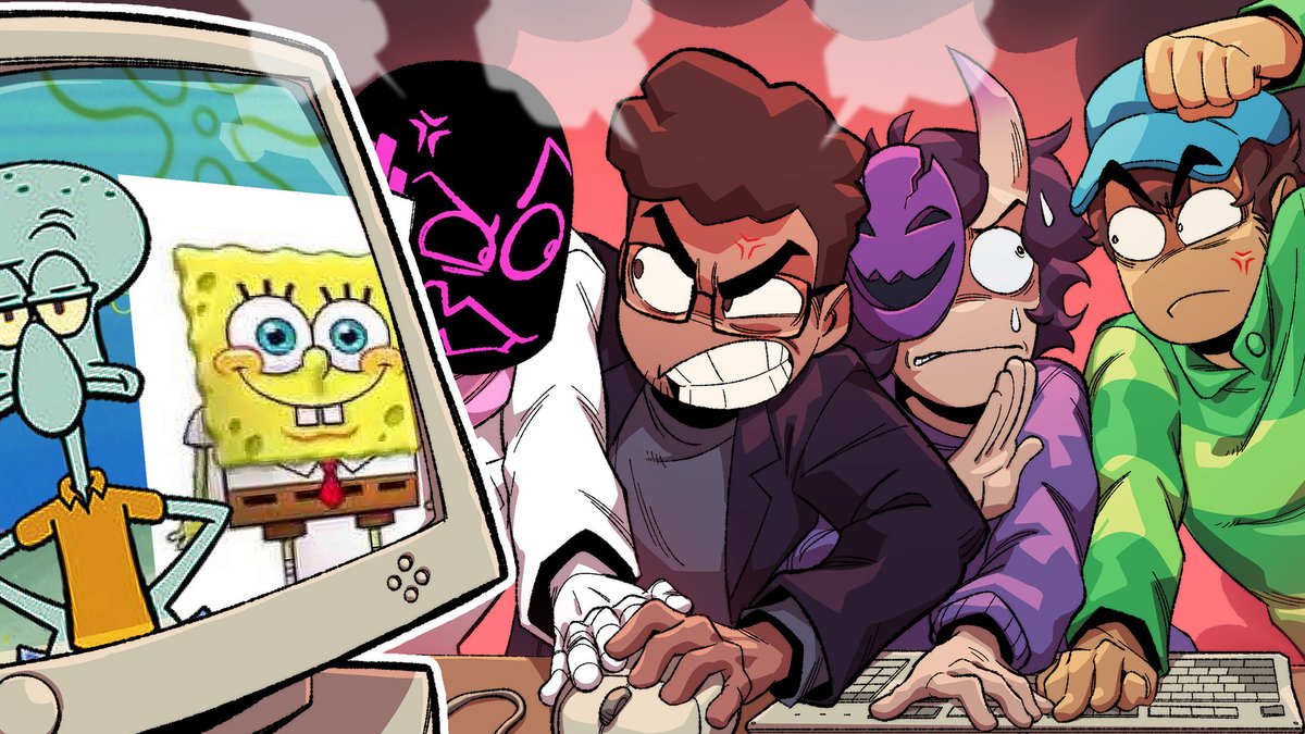 Yahiamice's tweet image. NEW VIDEO!!!!

&quot;Losing FRIENDSHIPS over SPONGEBOB Flash Games&quot;

I booted up an archive of 10,000 SpongeBob Flash games &amp;amp; invited my friends to play em all... through remote PC control (It went horribly)

👇 LINK IN REPLIES 👇