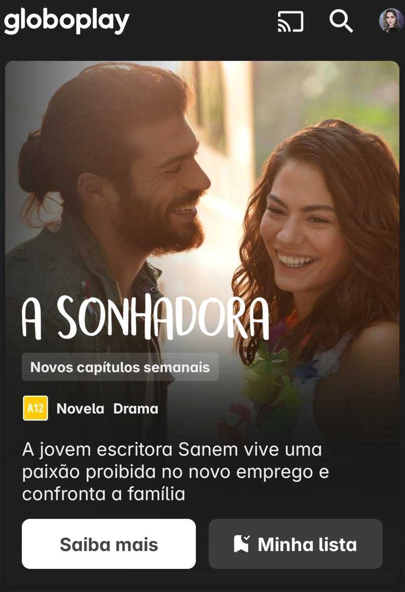 O grande dia chegou. Estreou hoje na plataforma da <a href="/globoplay/">globoplay</a>  A Sonhadora. Um grande sucesso Turco veio aquecer nosso coração brasileiro 🇧🇷. <a href="/dmtzdmr/">Demet Özdemir</a> <a href="/celikanil/">Anıl Çelik</a>
#demetOzdemir 
#CanYaman 
#Birandtunca
#OznurSerçeler
#AnilÇelik
#ASonhadora 
#ErkenciKuş 
#Globoplay