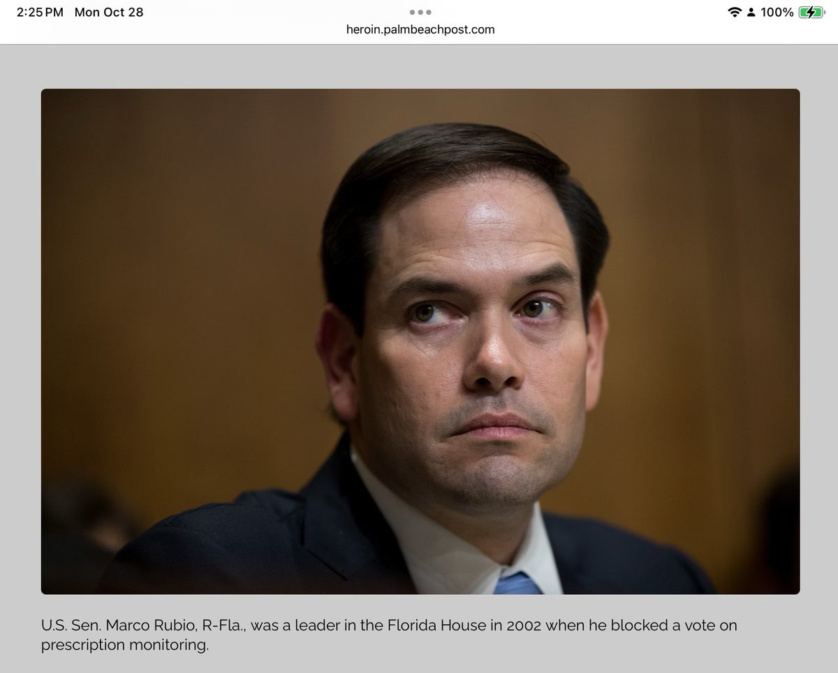 DemsKeys's tweet image. ICYMI: Rick Scott and Marco Rubio played oversized roles in letting OxyContin flow out of Florida.

In 2024 we can elect a trustworthy Senator.
Go Vote for @DebbieforFL .

#DemCastFL #ProudBlue #BlueWaveRising  #ONEV1