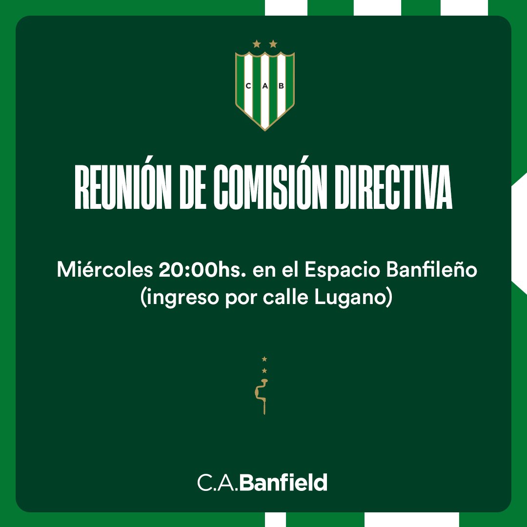📔 Reunión de Comisión Directiva - miércoles 20:00hs. en el Espacio Banfileño (ingreso por calle Lugano)

Los socios pueden inscribirse acá ➡️ forms.gle/6jk3pkb2VhTafJ…