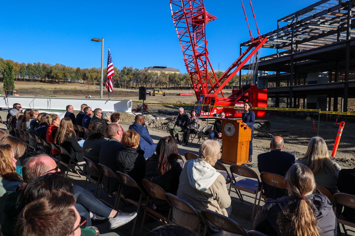 Excited to celebrate the placement of the final structural beam this morning for the new North Dakota State Laboratory in the northeast corner of the Capitol grounds.

Grateful as chair of both the North Dakota State Laboratory Steering Committee and the Capitol Grounds Planning